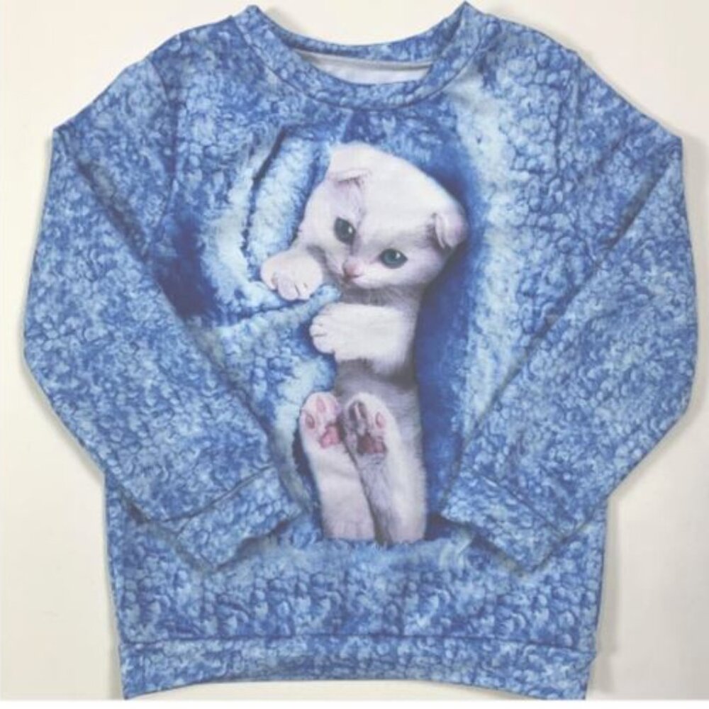 Blue Cat Kitty Lounge Set 6Y 🐱💙